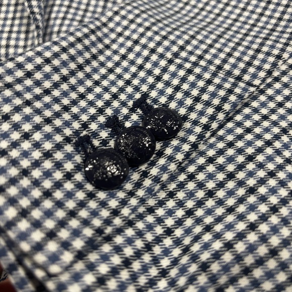 LOFT Houndstooth Blazer & Skirt Set Navy White NWT Mixed Sizes 12 / 14 - Picture 5 of 16